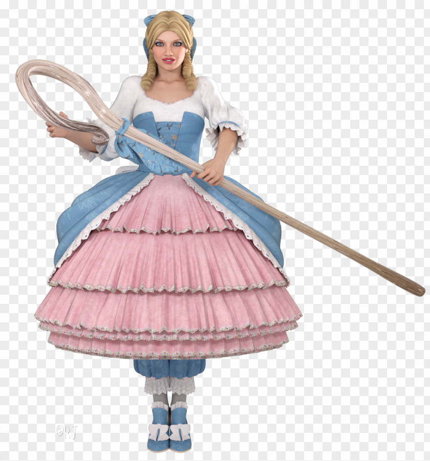 Bo Peep Costume Design Dance Dress PNG