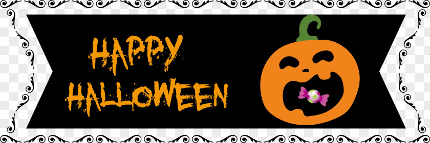 Happy Halloween Banner PNG