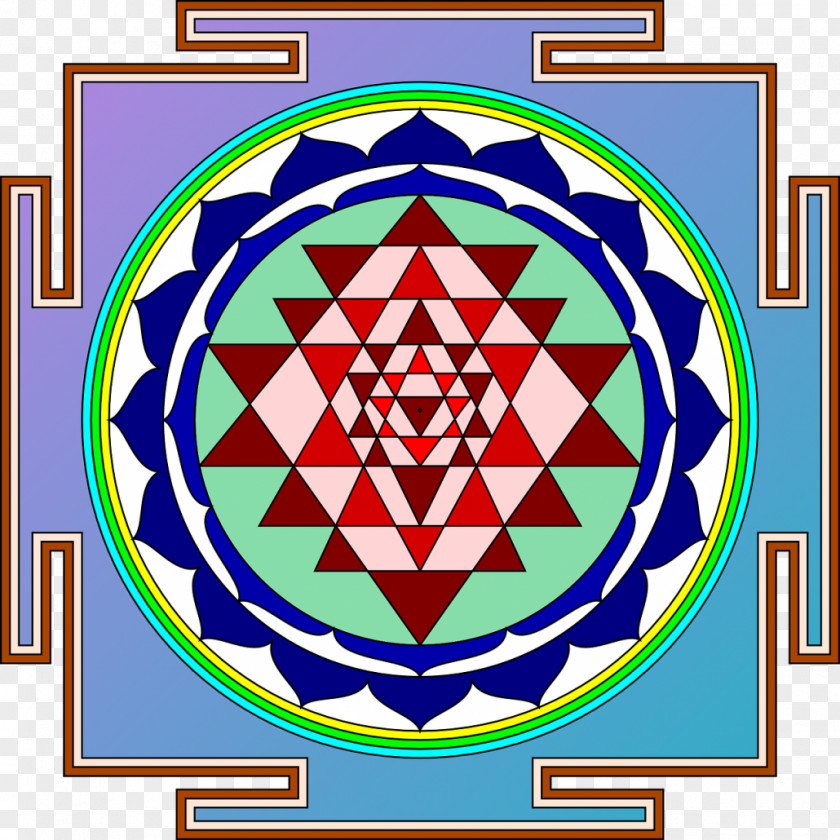 Symbol Sri Yantra Chakra PNG