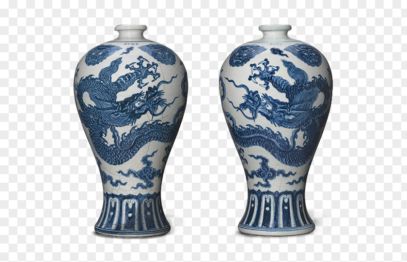 Vase Jingdezhen Ming Dynasty Nelson-Atkins Museum Of Art Chinese Ceramics Porcelain PNG