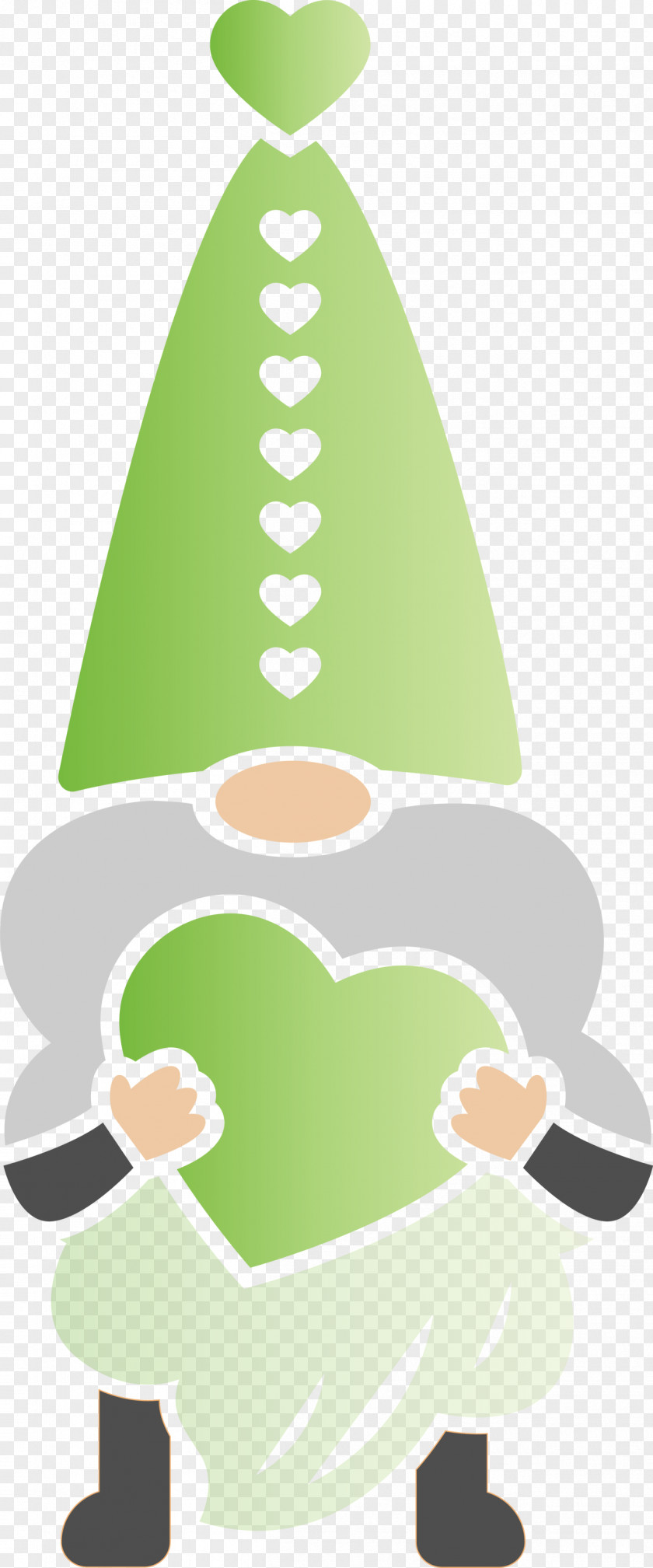 Gnome Loving Red Heart PNG