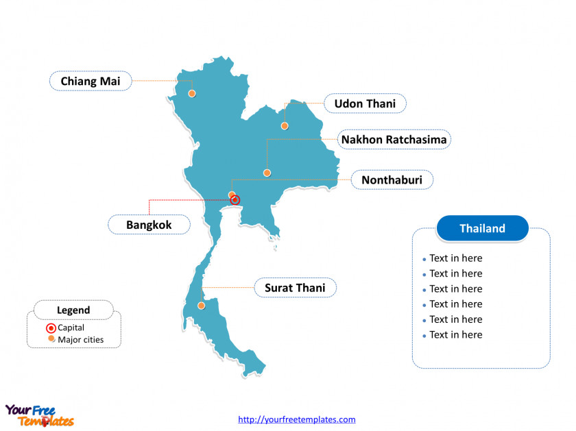 Thailand Vector Map PNG