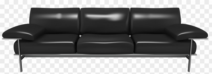 Transparent Black Couch Clipart Furniture Clip Art PNG