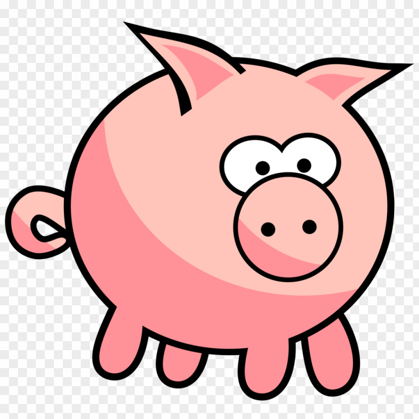 Annual Cartoon Pig Clip Art Image PNG