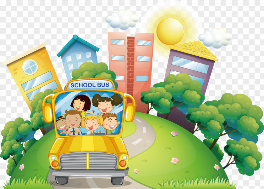 Cartoon Children Royalty-free School Illustration PNG