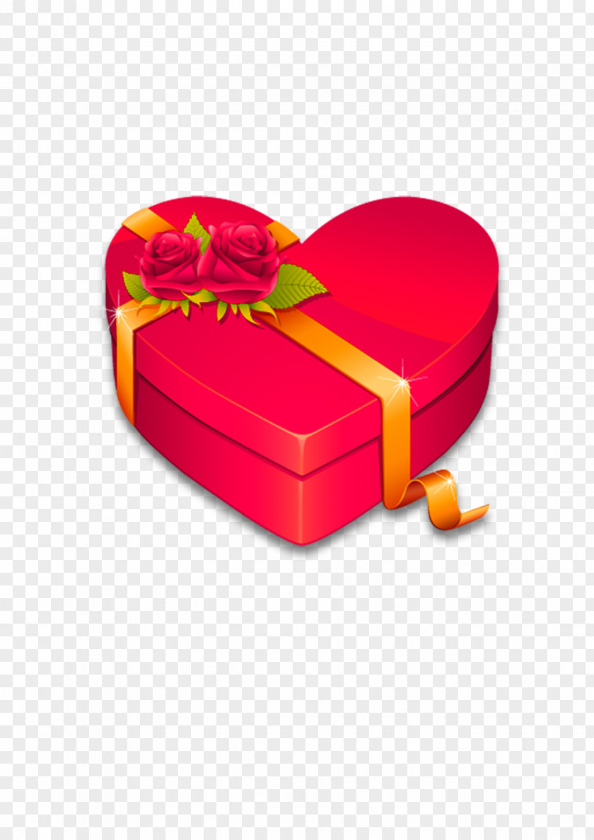 Gift Box Heart Icon PNG