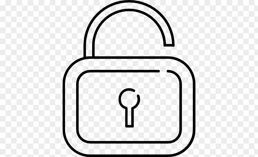 Padlock Line Clip Art PNG