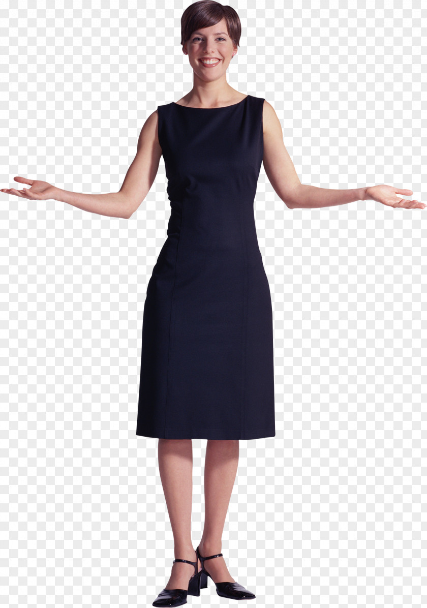 People Mockup Clip Art Little Black Dress Vector Graphics PNG