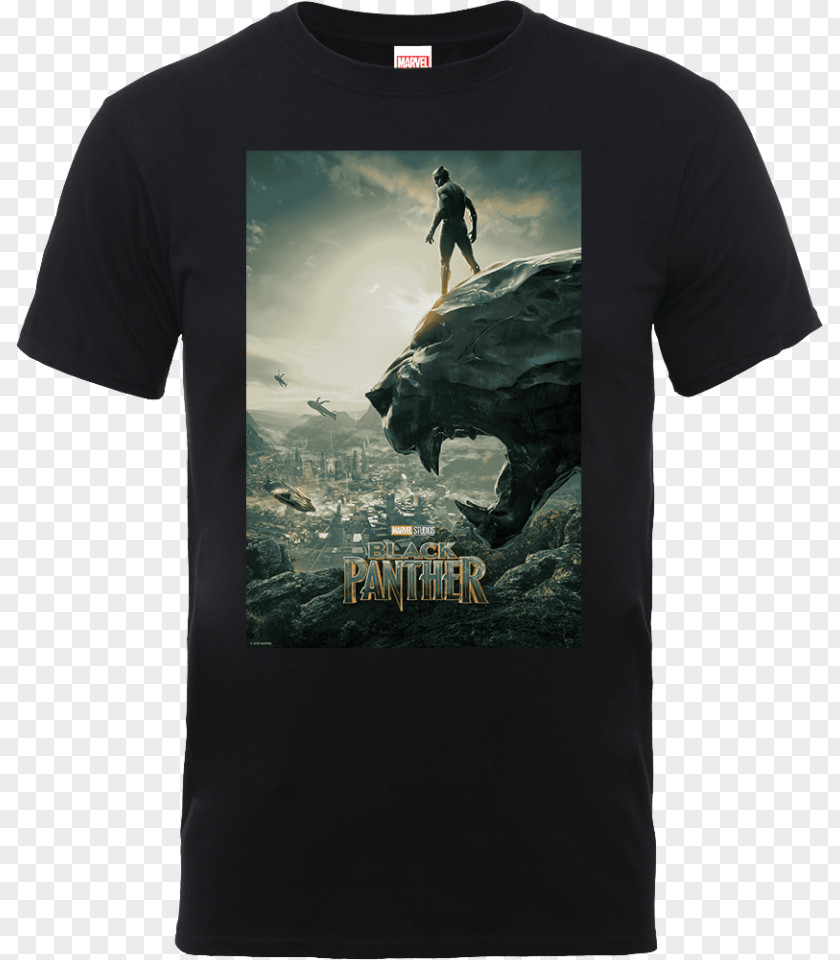 T-shirt Black Panther Marvel Cinematic Universe Clothing PNG