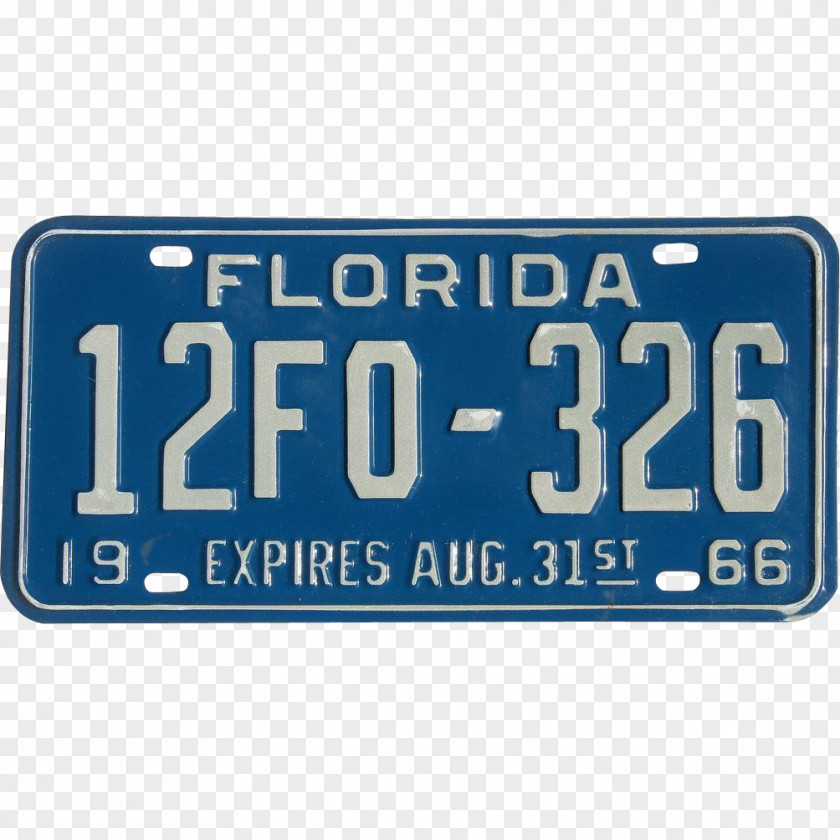Car Vehicle License Plates Florida Motor Registration PNG