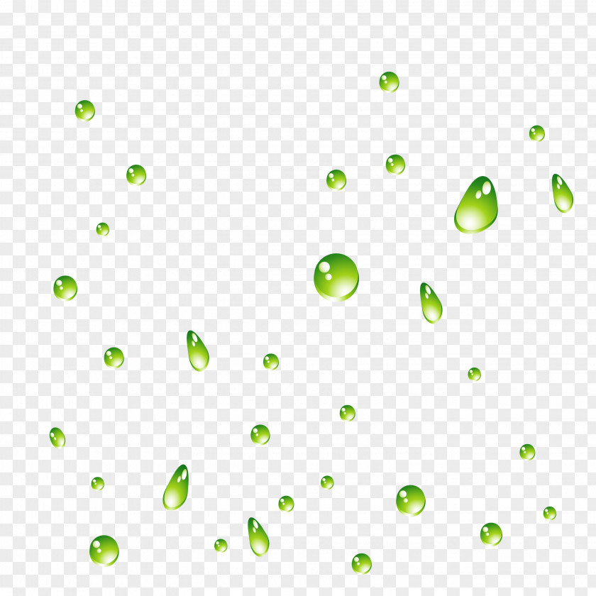 Green Water Droplets Vector Drop Download PNG