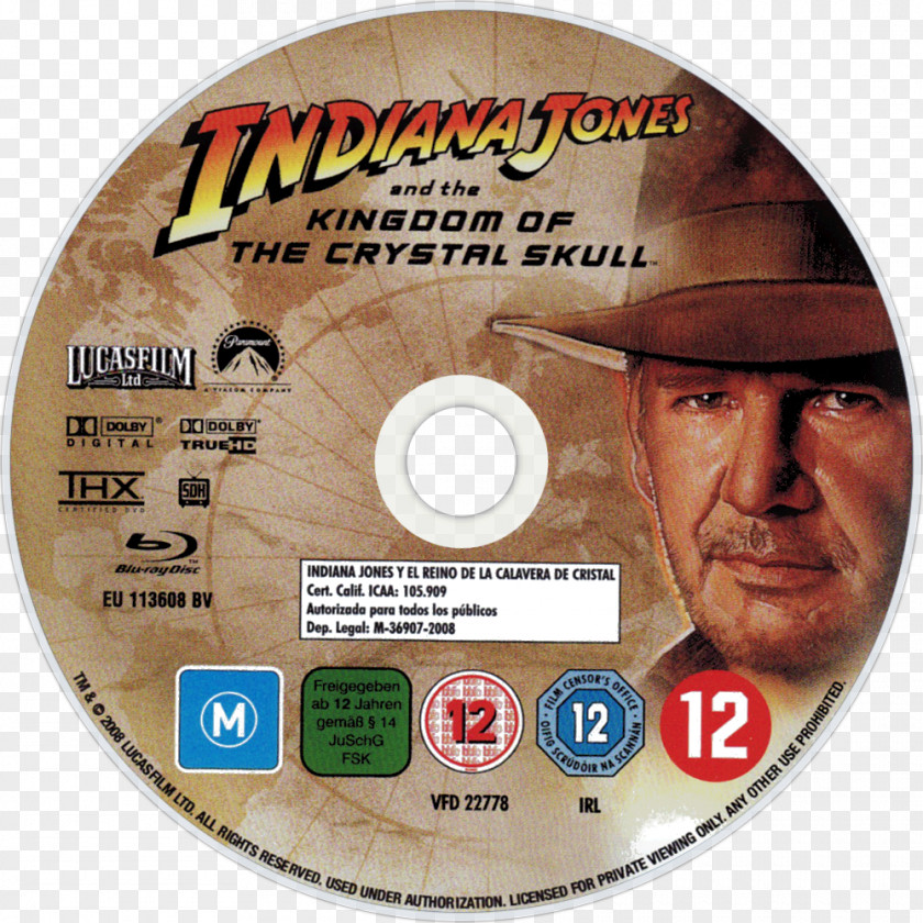 Indiana Jones And The Kingdom Of Crystal Skull Blu-ray Disc Compact PNG