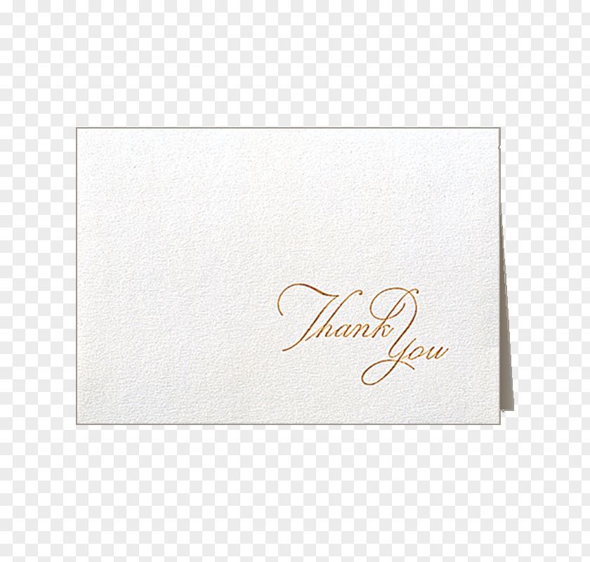 Thank You Gold Paper Rectangle Font PNG
