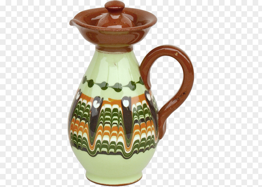 Vase Jug Troyan Pottery Ceramic Pitcher PNG