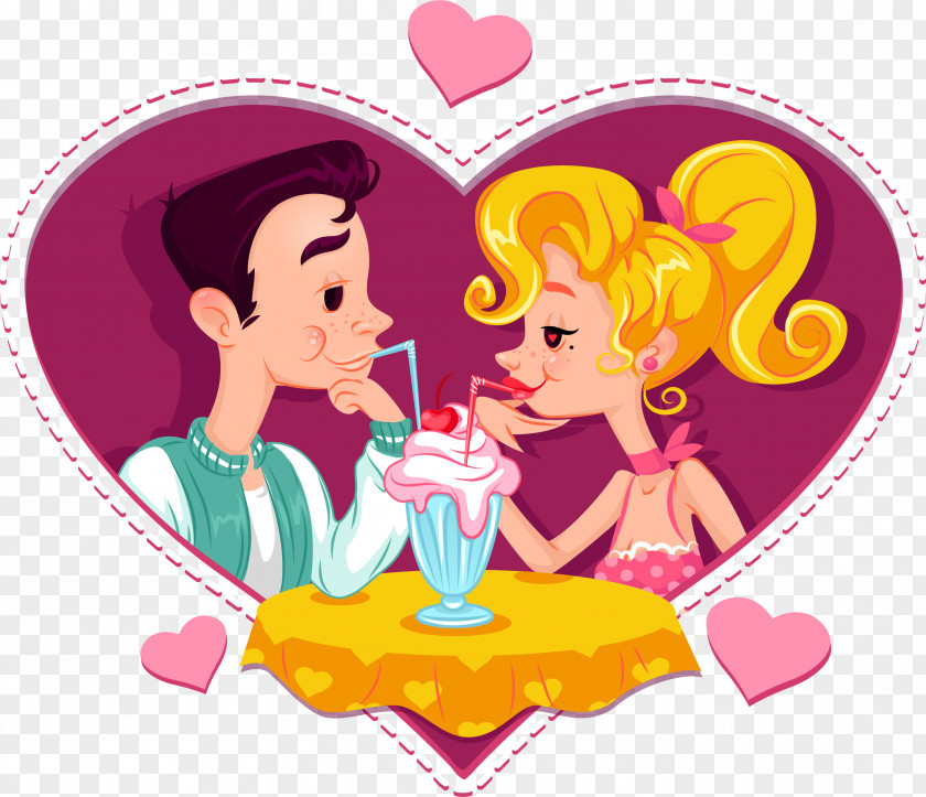 Sweet Dating Couple PNG