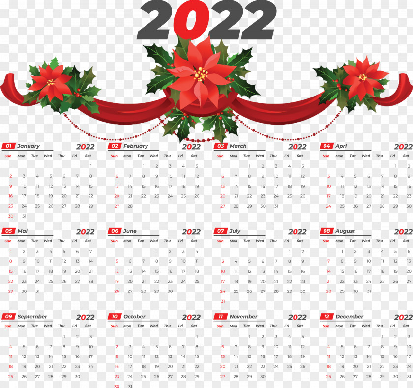 2022 Yeary Calendar 2022 Calendar PNG