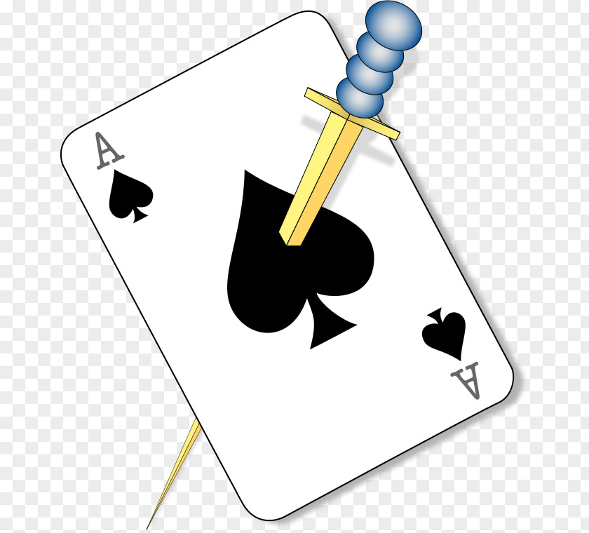 Ace Card Of Spades Playing 116th Air Refueling Squadron Clip Art PNG