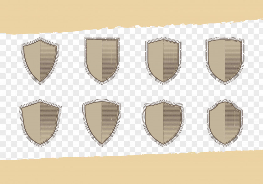 Brown Shield Pattern PNG