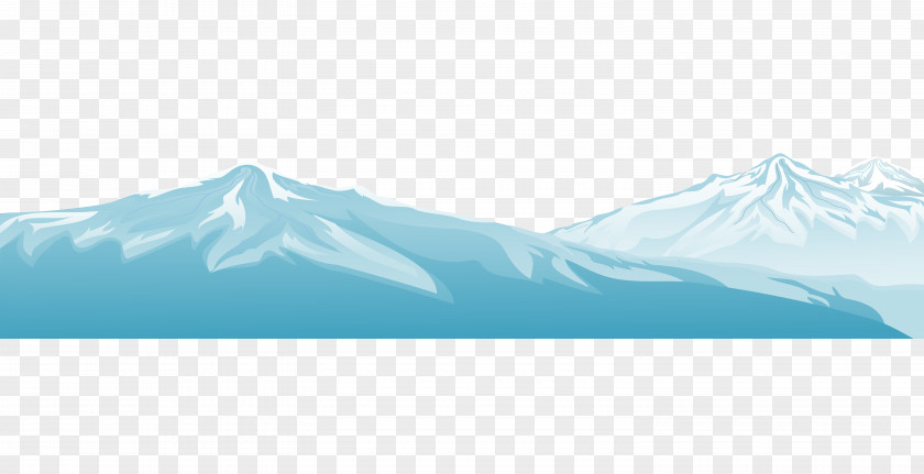 Cartoon Snow Mountain Layers Brand Sky Font PNG