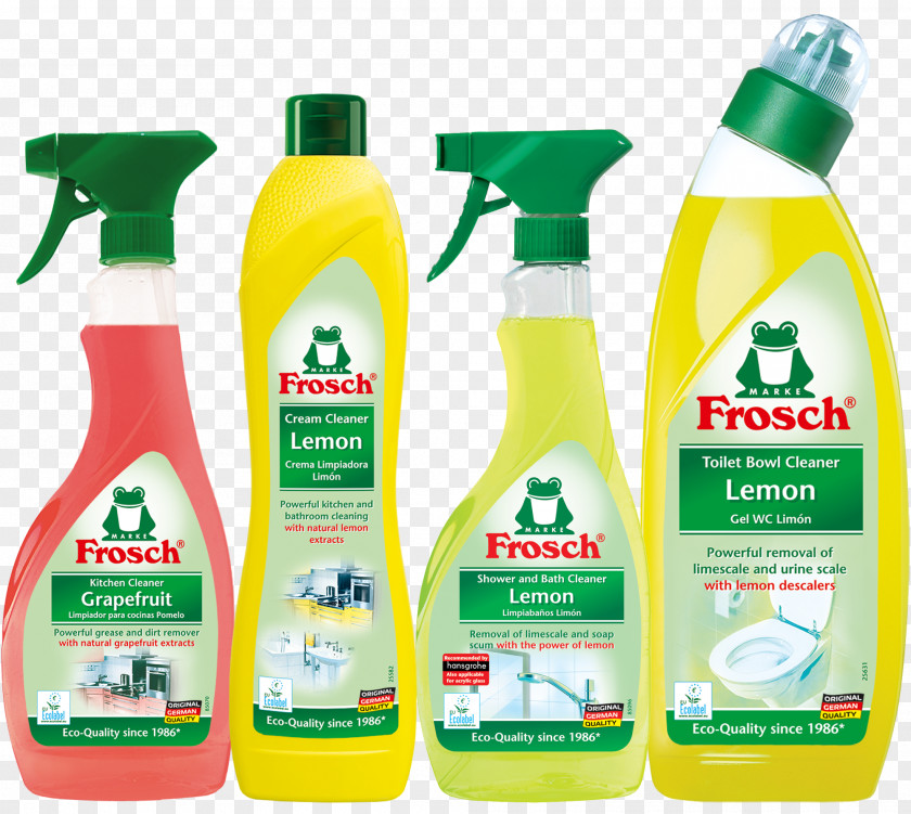 Citrus Fruit Frosch Toilet Cleaner Cleaning Agent PNG