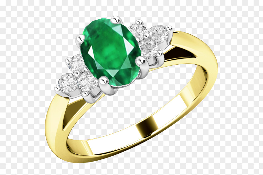 Emerald Diamond Ring Settings Cut Engagement PNG