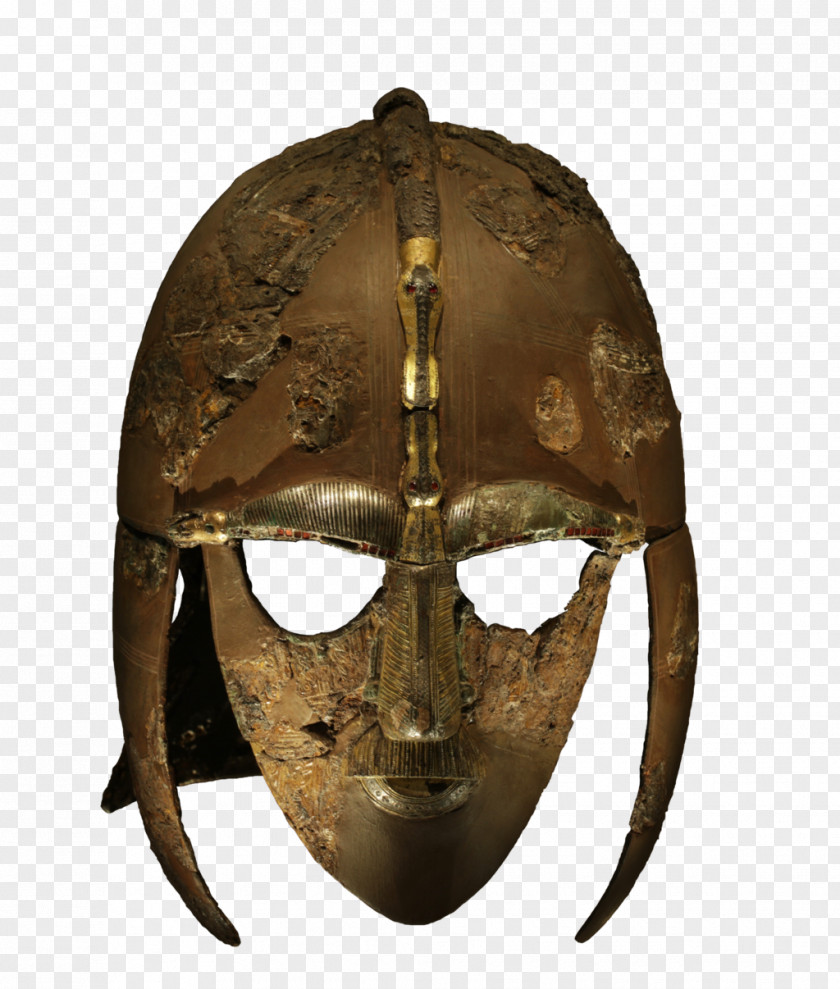 Knight Helmet Sutton Hoo British Museum 7th Century PNG