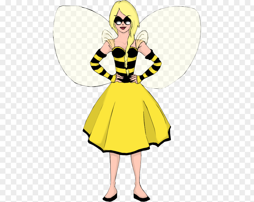 Mining Honey Bees Fairy Insect Dress Clip Art PNG