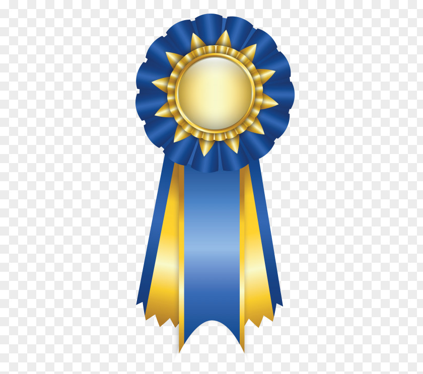 Ribbon Blue Medal Clip Art PNG