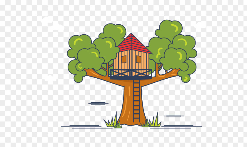Vector Creative Tree House Euclidean PNG