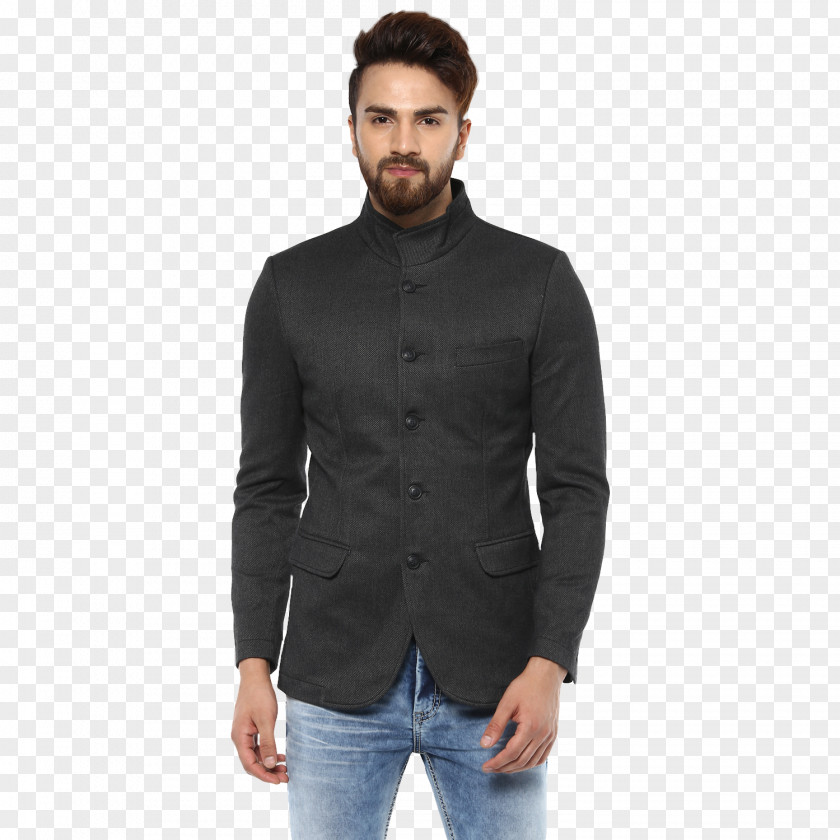 Charcoal T-shirt Blazer Jacket Mufti Single-breasted PNG