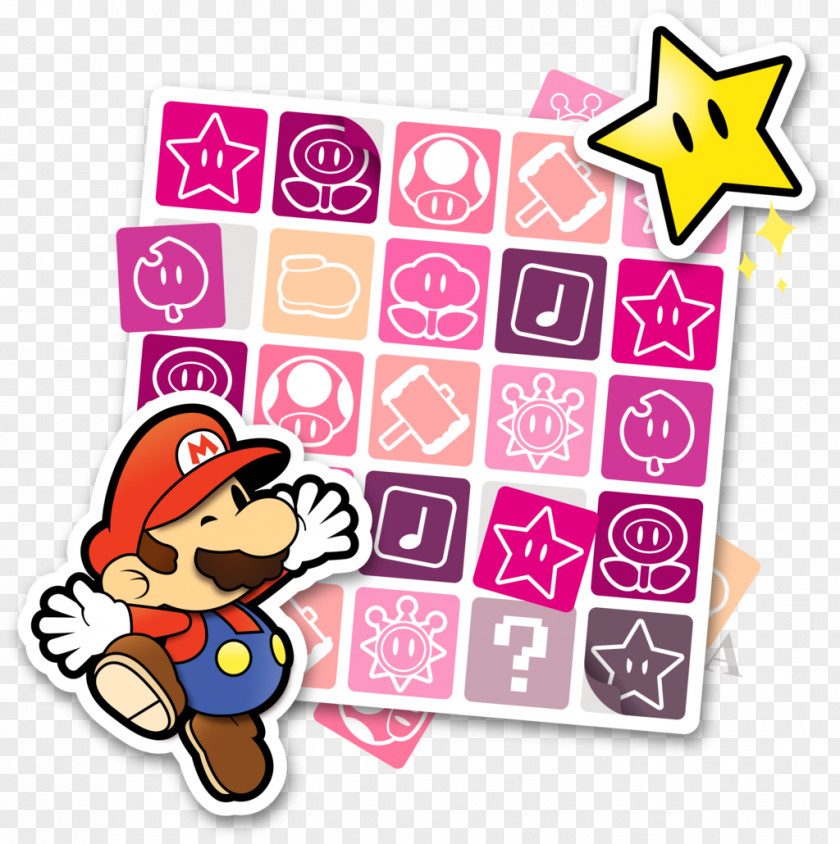 Paper Sticker Mario: Star DeviantArt PNG