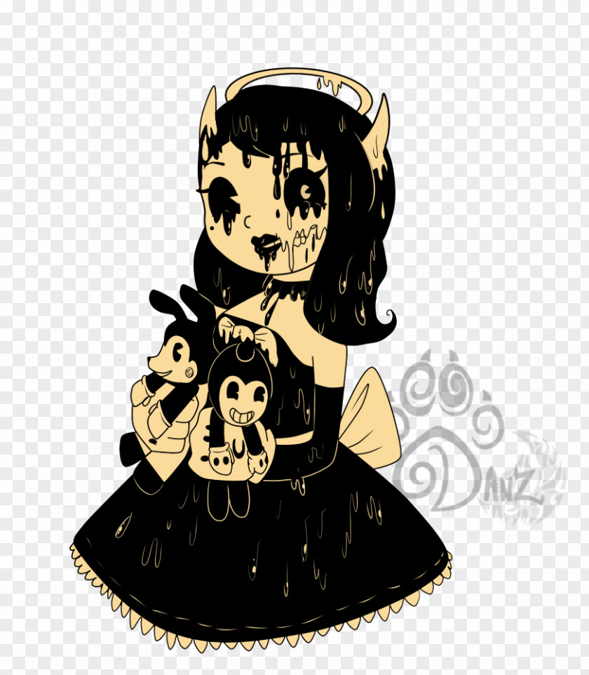 Alice Dress Bendy And The Ink Machine Drawing Image Doll Fan Art PNG