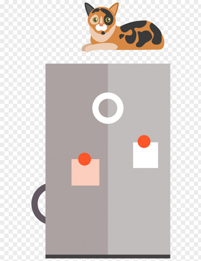 Creative Color Cat Illustration PNG