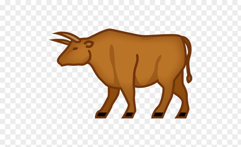 Longhorn Ox Cattle Emoji Text Messaging SMS PNG