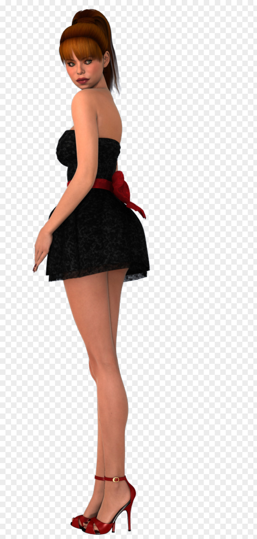 Miniskirt Cocktail Dress Shoulder Pin-up Girl PNG dress girl, cocktail clipart PNG