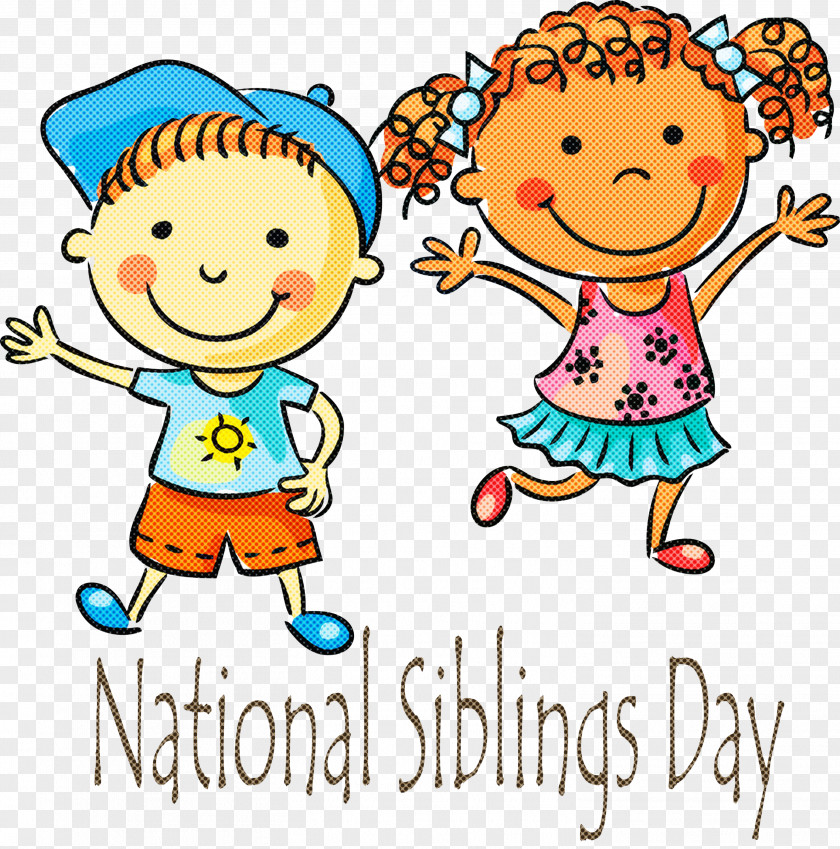 Siblings Day Happy National PNG