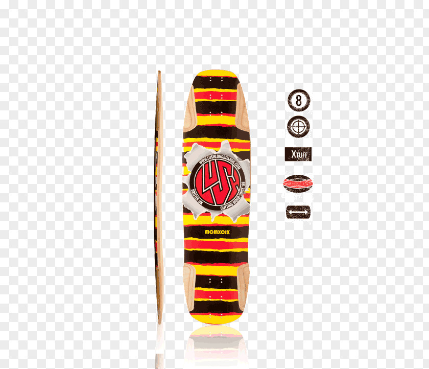 Long Wheelbase Twin Shop Lush Freeride Longboard Deck PNG