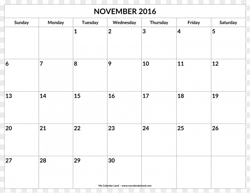 November Calendar Date Name Angle PNG