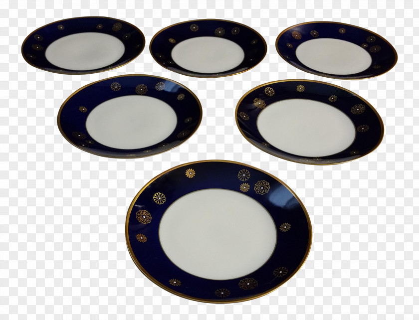 Plate Lichte Tableware Porcelain Cobalt Blue PNG