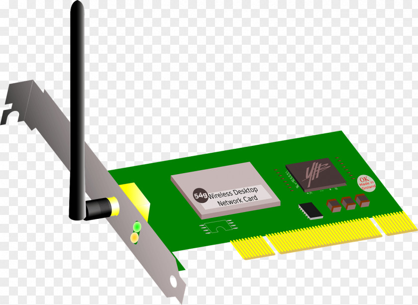 Wireless Wi-Fi Network Cards & Adapters Interface Controller Clip Art PNG