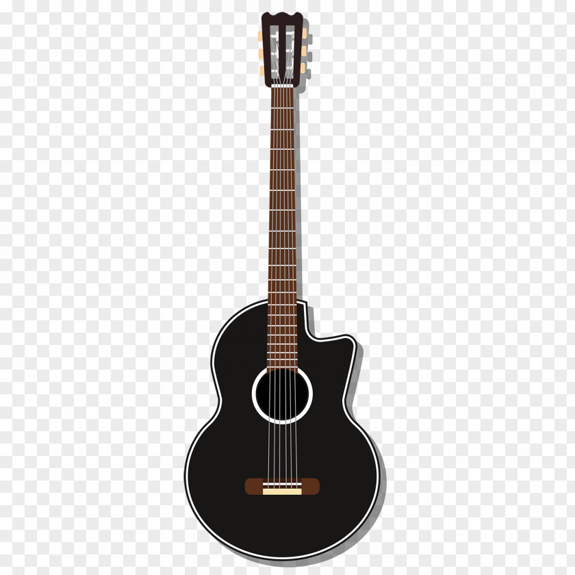 Black Guitar Gibson Les Paul Custom Acoustic-electric PNG