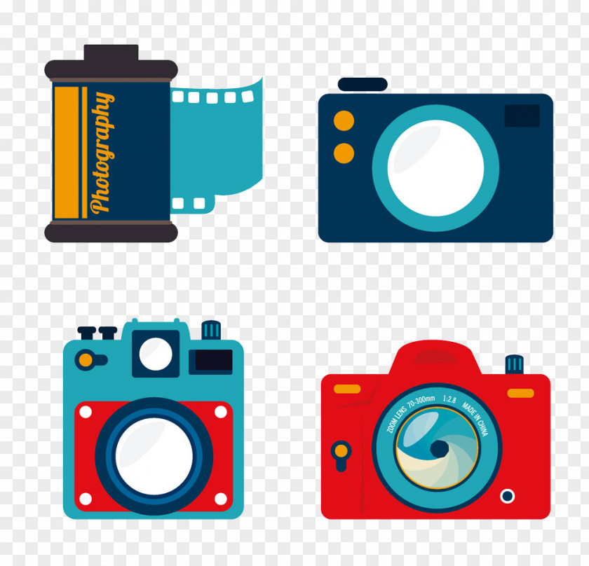 Cartoon Camera Photographic Film Photography Icon PNG
