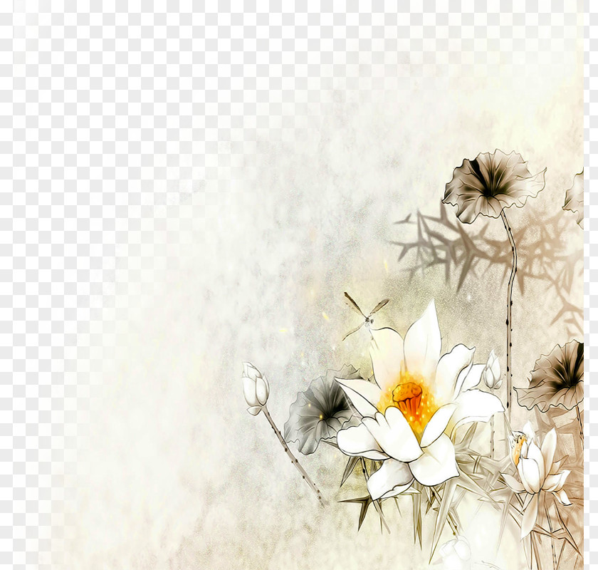 Hand Painted Watercolor Lotus Photography Painting DHgate.com PNG