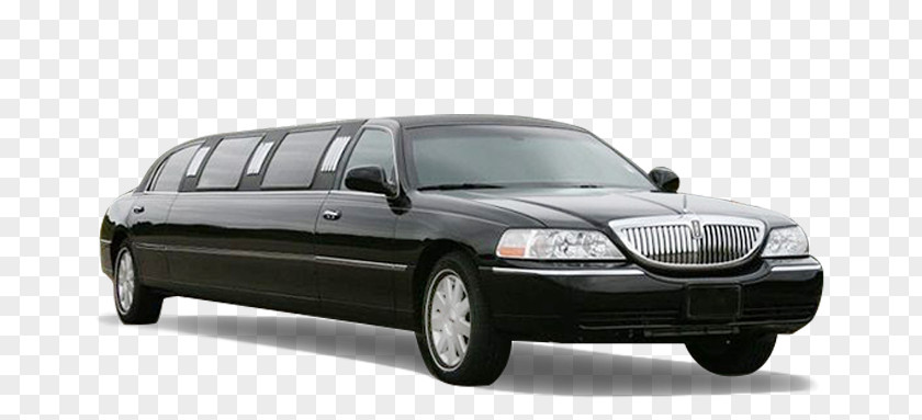 Stretch Limo Limousine Lincoln Town Car MKT PNG