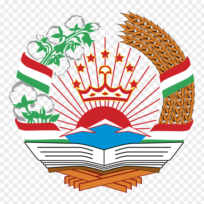 Tajikistan Flag Of Coat Arms Emblem Tajik Soviet Socialist Republic PNG