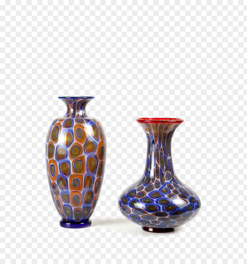 Vase Ceramic Cobalt Blue Glass Pottery PNG