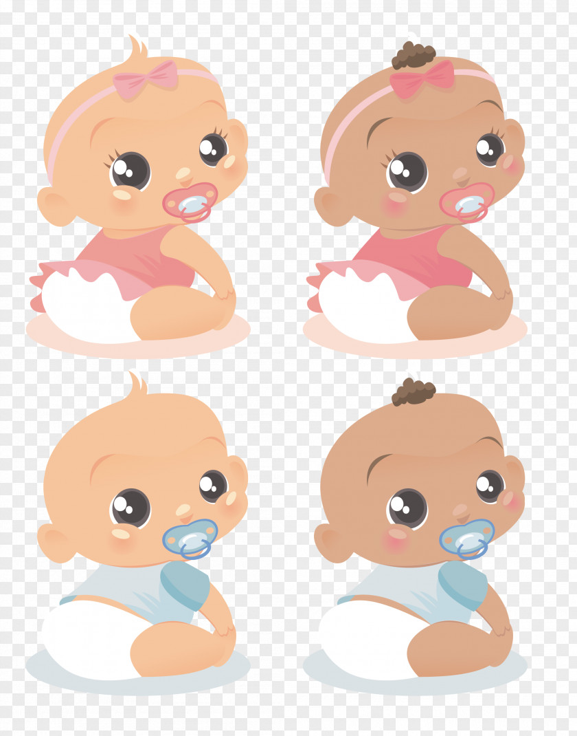 Vector Baby Infant Child Clip Art PNG
