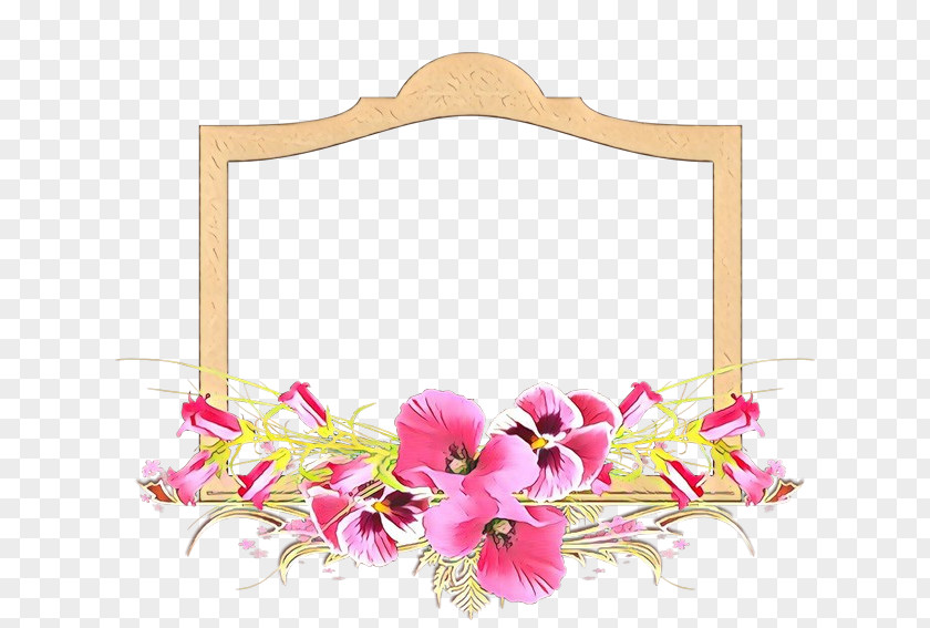 Cut Flowers Interior Design Picture Frame PNG