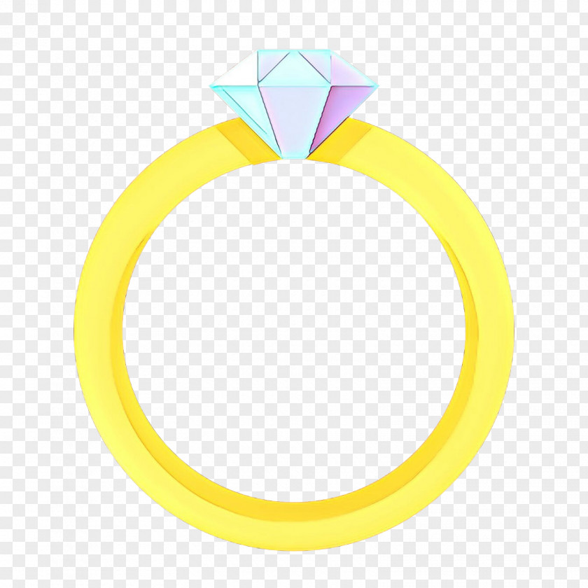 Engagement Ring Oval Yellow Circle PNG