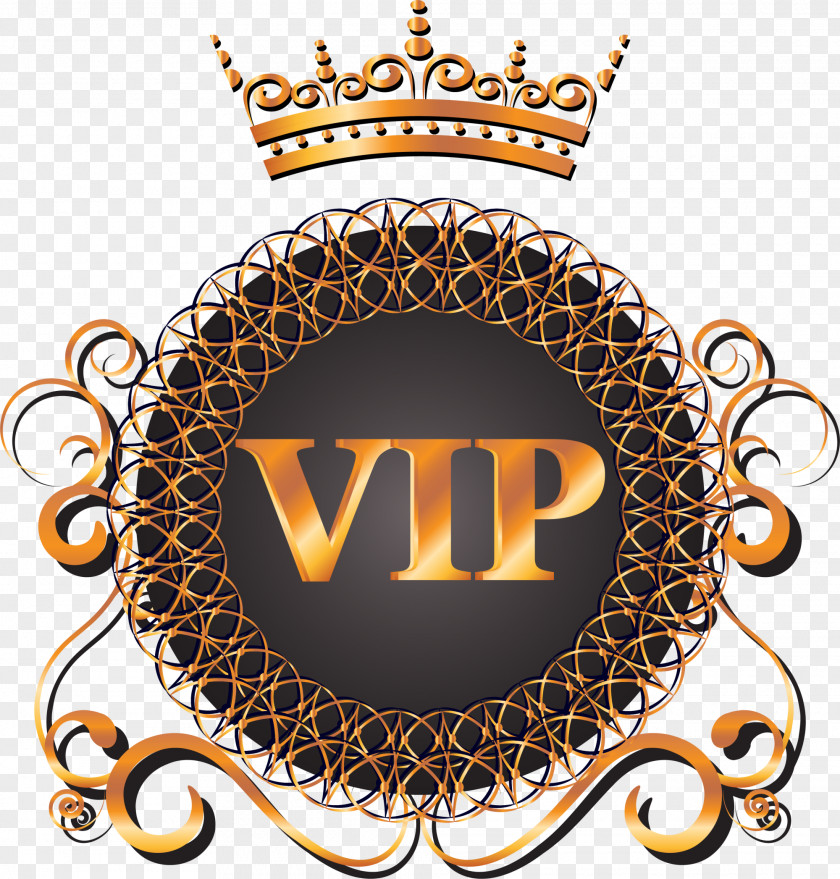 Golden Vip Badge PNG vip badge clipart PNG